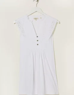 Women FatFace Tops & T-Shirts|Jessica Embroidered Tunic Top