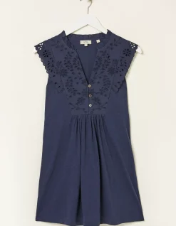 Women FatFace Tops & T-Shirts|Jessica Embroidered Tunic Top
