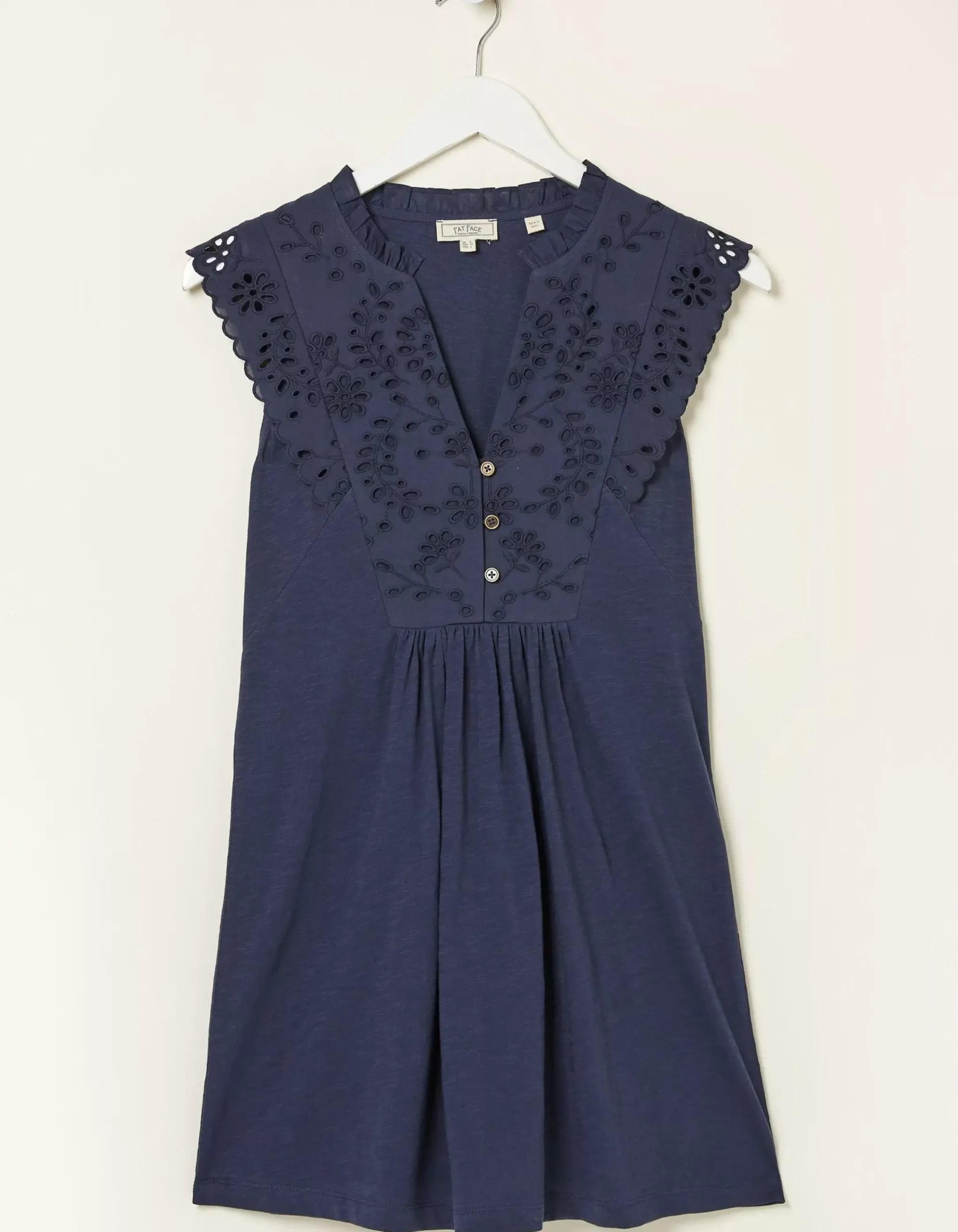 Women FatFace Tops & T-Shirts|Jessica Embroidered Tunic Top