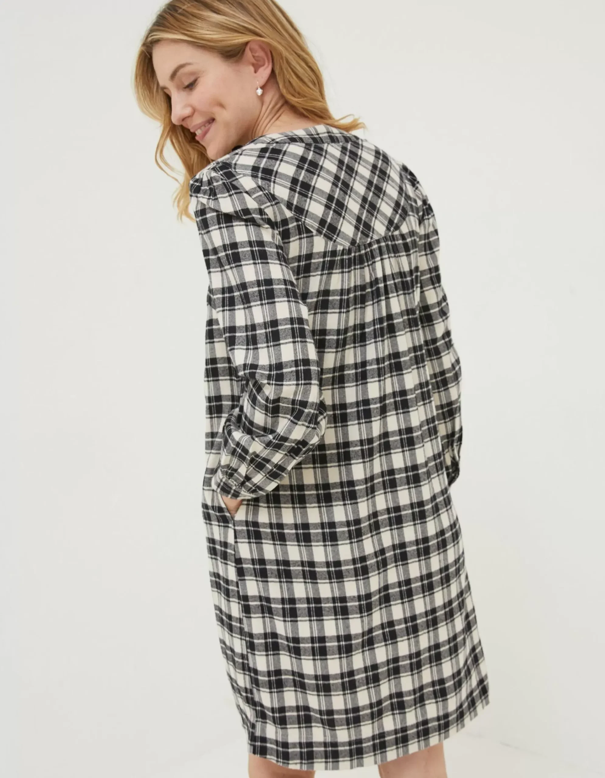 Women FatFace Dresses|Jessie Check Smock Dress