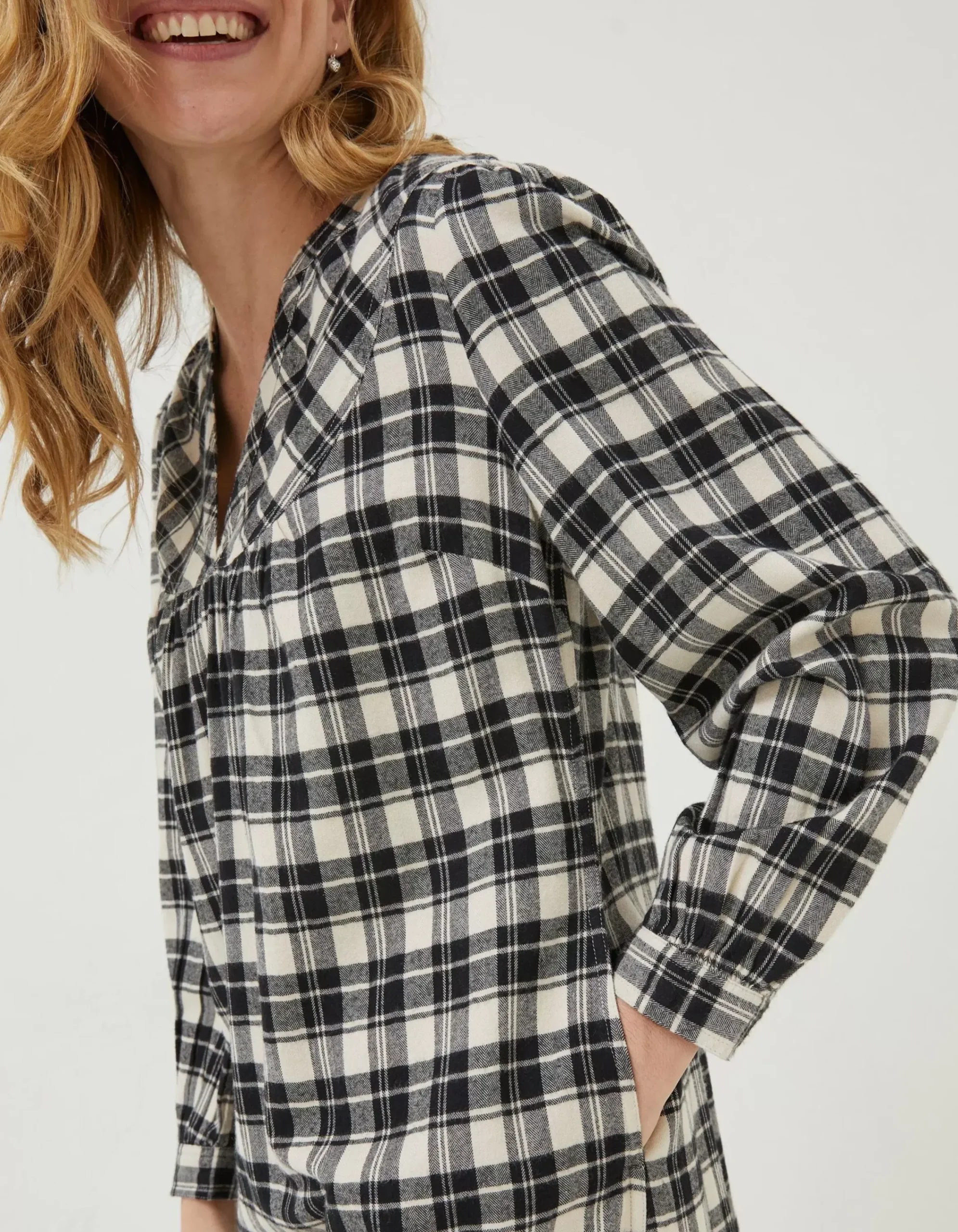 Women FatFace Dresses|Jessie Check Smock Dress