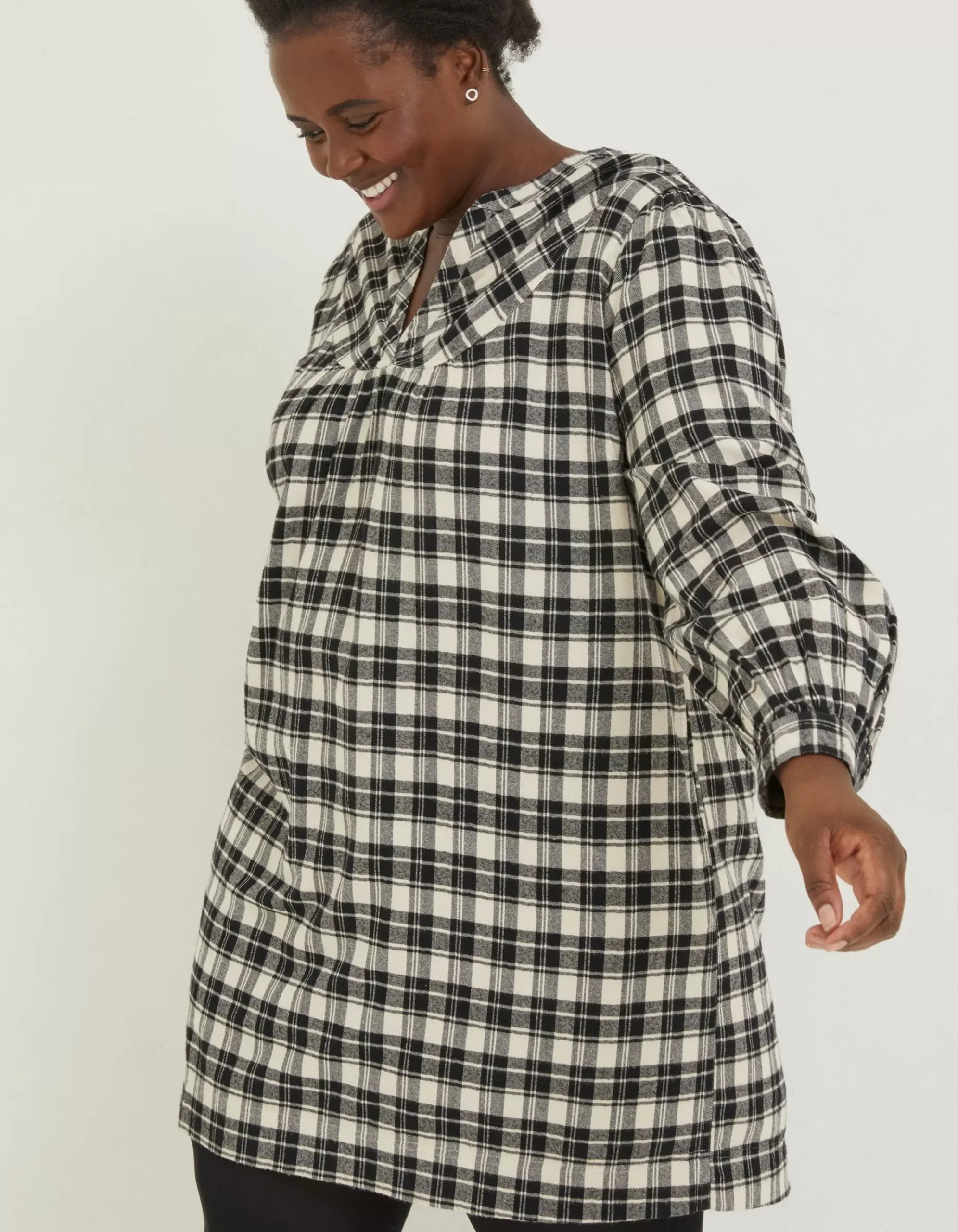 Women FatFace Dresses|Jessie Check Smock Dress