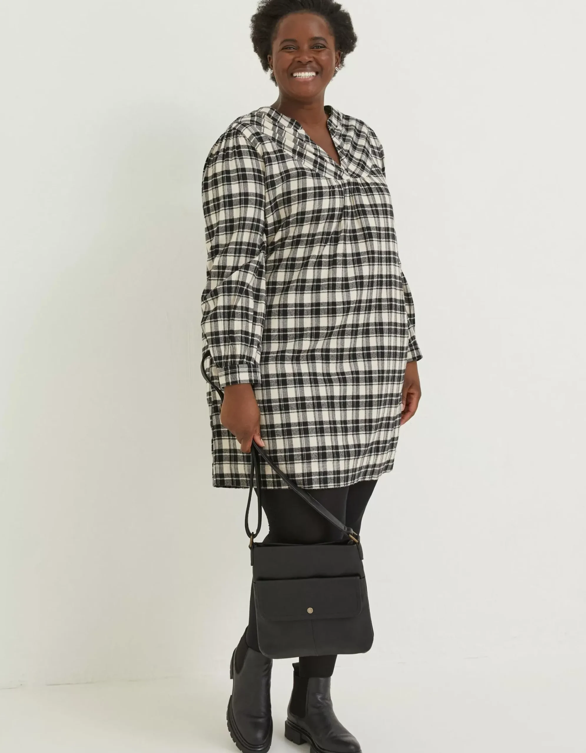 Women FatFace Dresses|Jessie Check Smock Dress