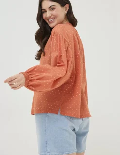 Women FatFace Shirts & Blouses|Jude Jacquard Blouse