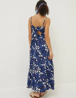 Women FatFace Dresses|Julien Geo Batik Midi Dress
