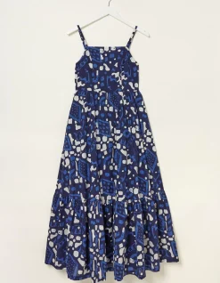 Women FatFace Dresses|Julien Geo Batik Midi Dress