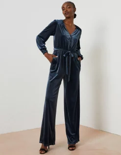 Women FatFace View All|Juniper Velvet Jumpsuit