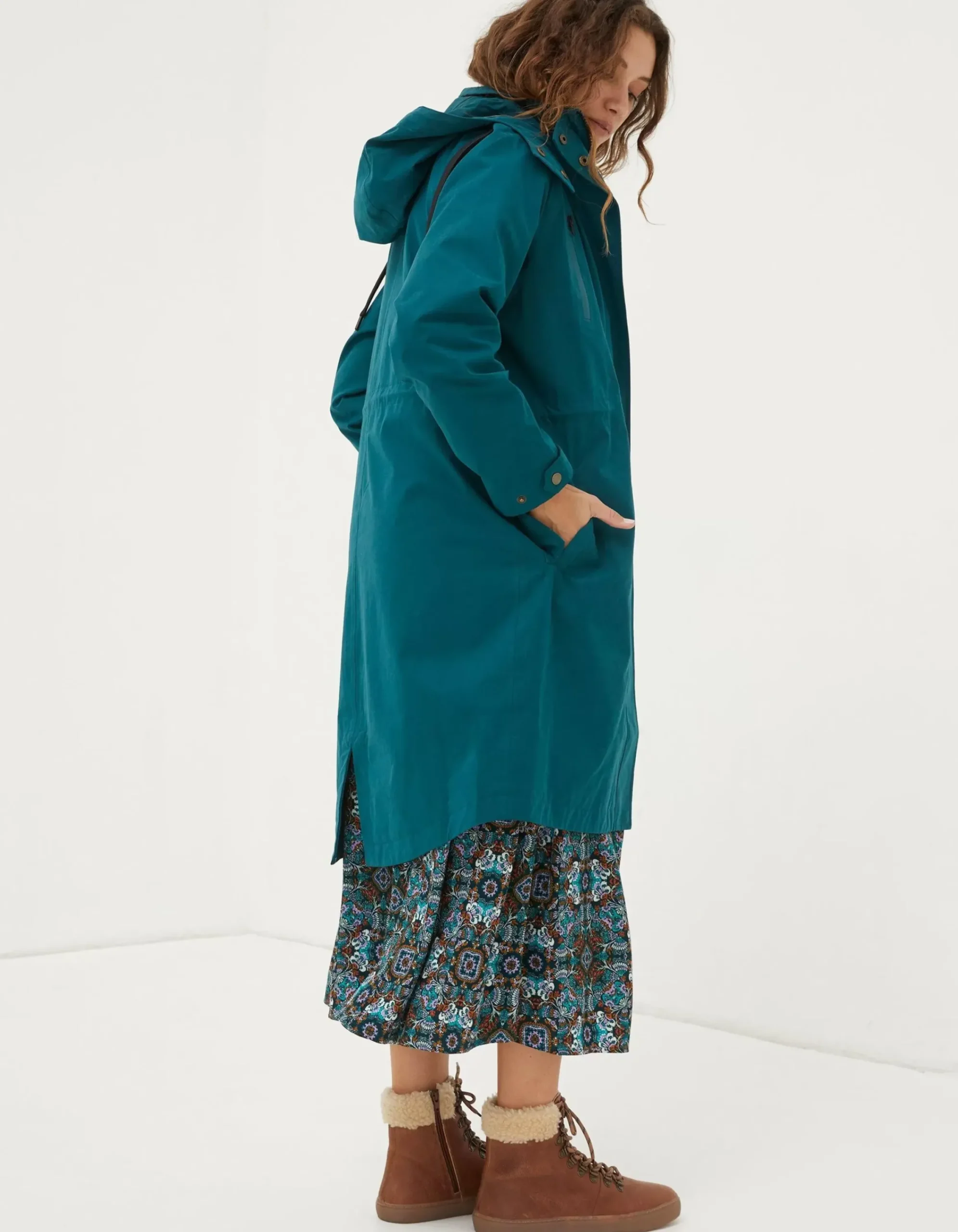 Women FatFace Coats & Jackets|Juno Waterproof Long Coat