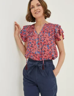 Women FatFace Shirts & Blouses|Kai Meadow Blouse
