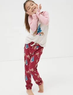 Girls FatFace View All|Kangaroo Pyjama Set