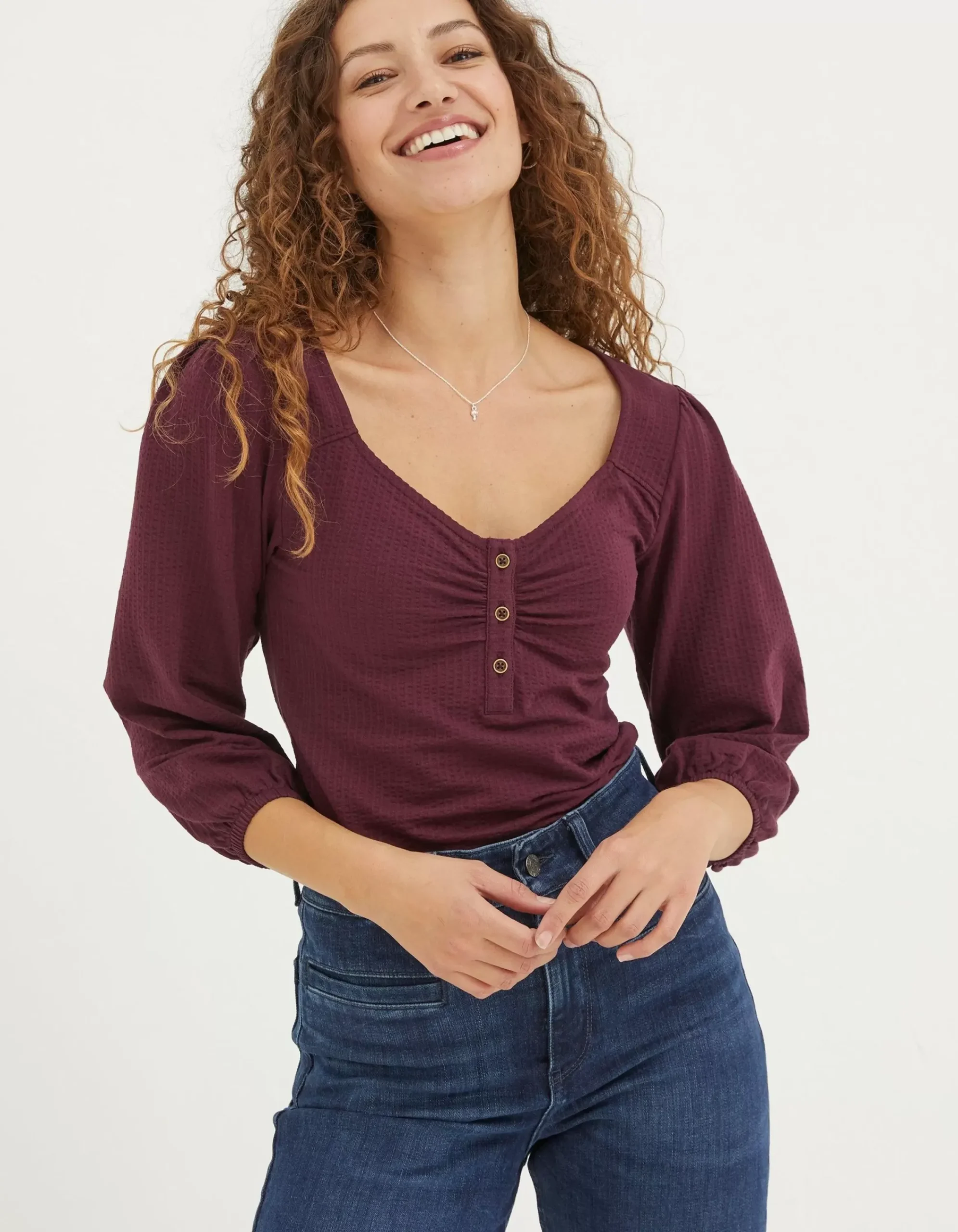 Women FatFace Tops & T-Shirts|Kara Henley Top