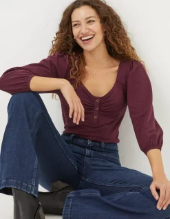 Women FatFace Tops & T-Shirts|Kara Henley Top