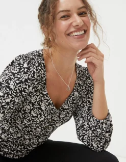Women FatFace View All|Kara Mono Vines Top