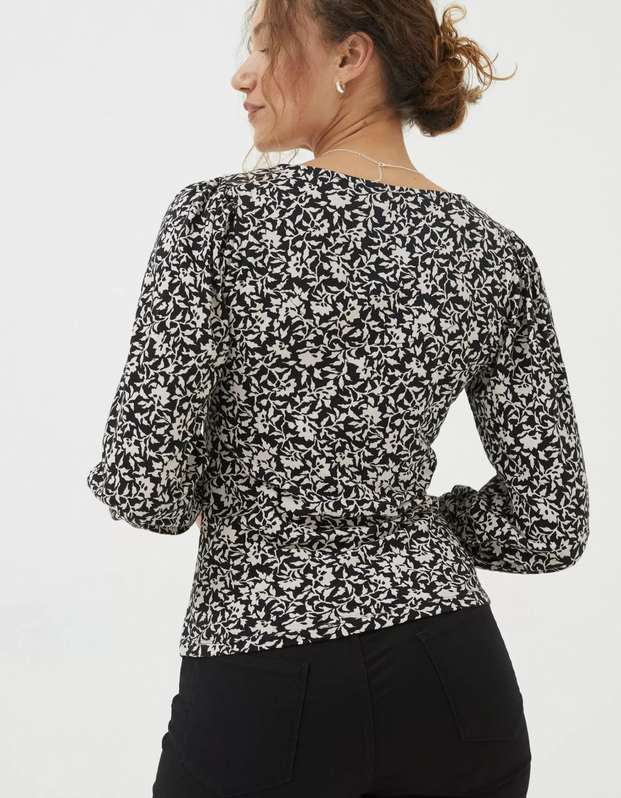 Women FatFace View All|Kara Mono Vines Top