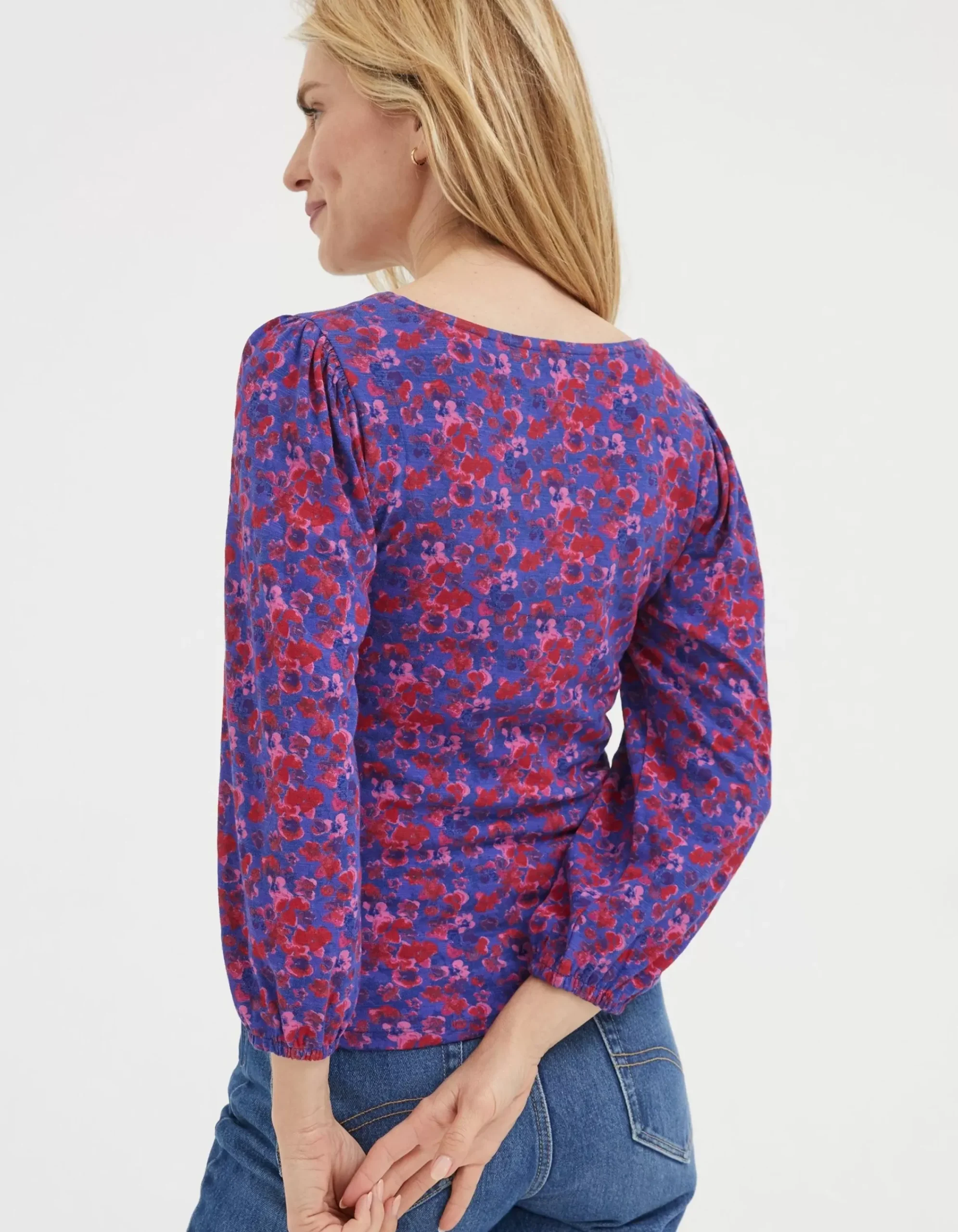 Women FatFace View All|Kara Painterly Floral Top