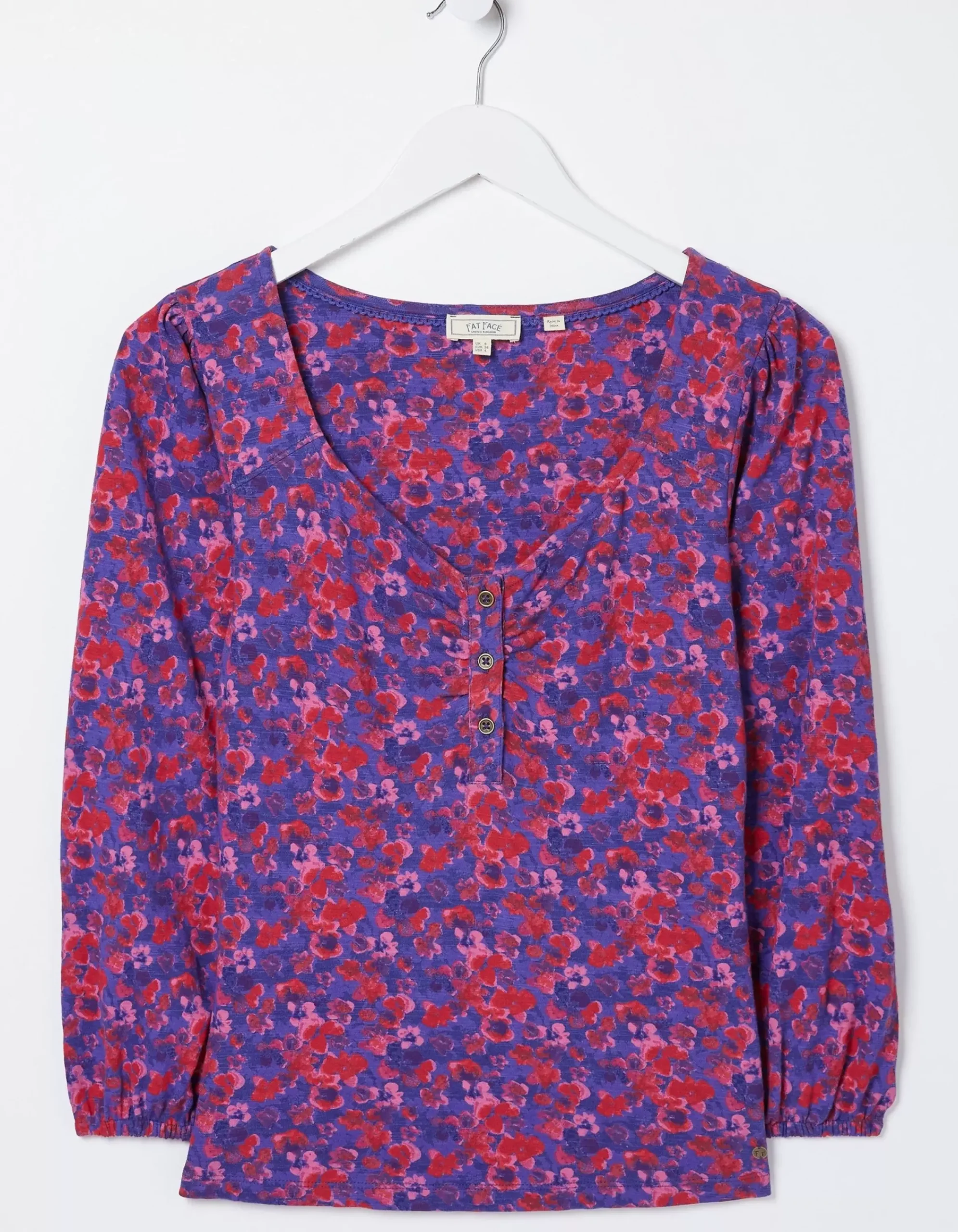 Women FatFace View All|Kara Painterly Floral Top