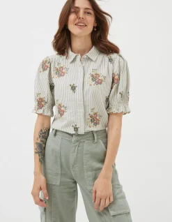 Women FatFace View All|Kat Embroidered Shirt