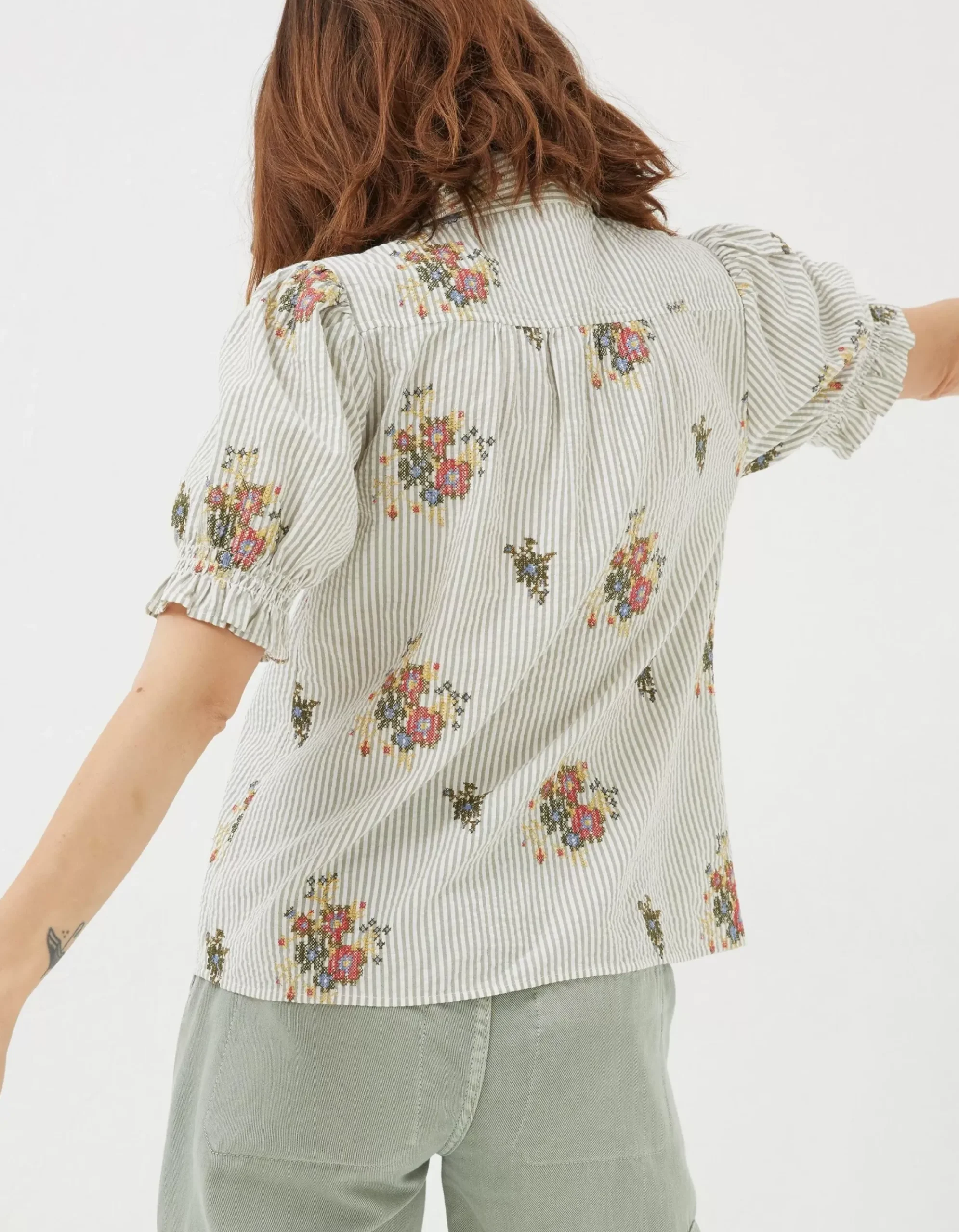 Women FatFace View All|Kat Embroidered Shirt
