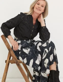 Women FatFace Tops & T-Shirts|Kerry Broderie Top