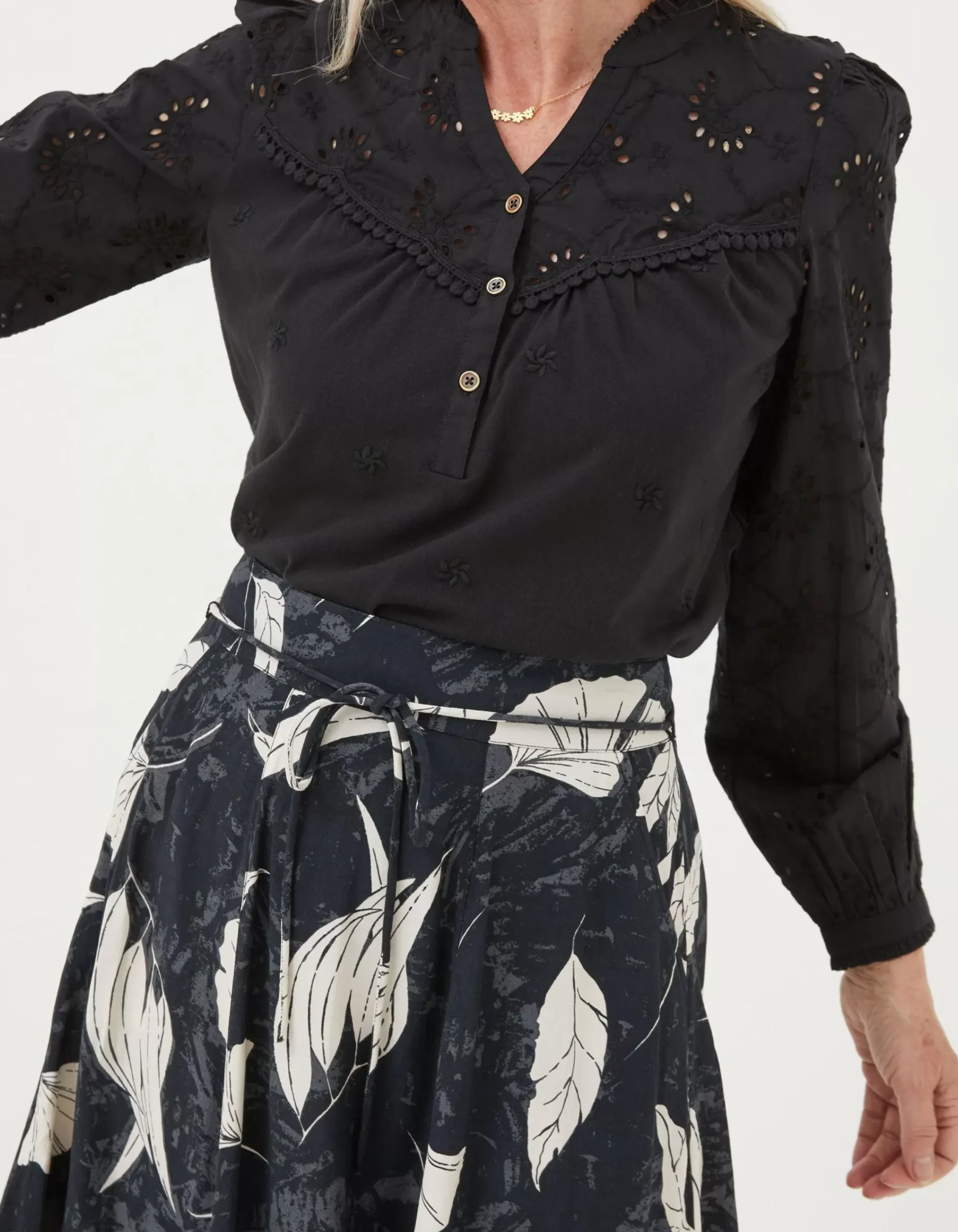 Women FatFace Tops & T-Shirts|Kerry Broderie Top