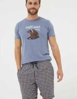 Men FatFace View All|Keswick Check Lightweight Pyjama Shorts