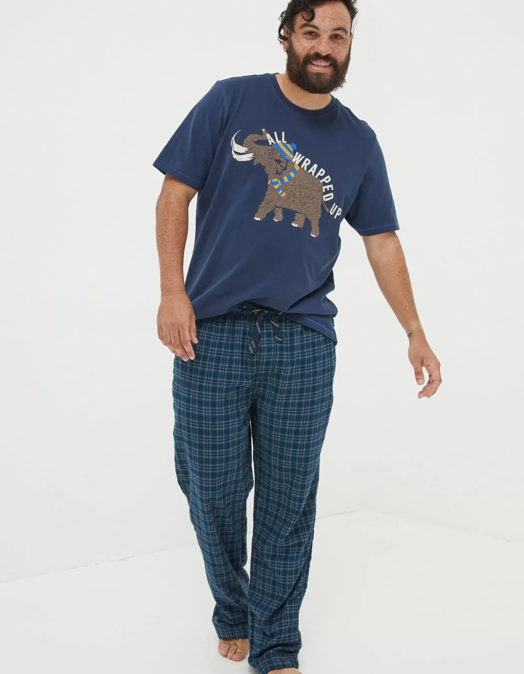 Men FatFace View All|Kinsale Check Pyjama Bottoms