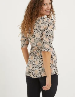 Women FatFace Shirts & Blouses|Kinsey Damask Floral Blouse
