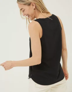 Women FatFace Tops & T-Shirts|Kirsty Organic Cotton Vest