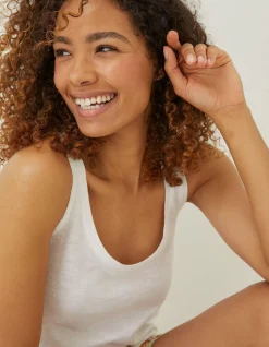 Women FatFace Tops & T-Shirts|Kirsty Organic Cotton Vest