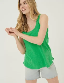 Women FatFace Tops & T-Shirts|Kirsty Organic Cotton Vest