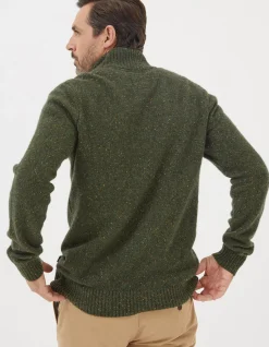 Men FatFace View All|Lambswool Half Neck Jumper