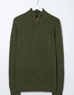 Men FatFace View All|Lambswool Half Neck Jumper