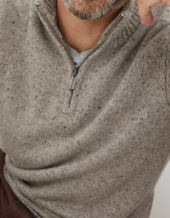 Men FatFace View All|Lambswool Half Neck Jumper
