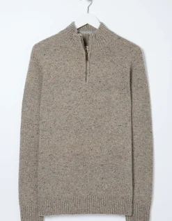 Men FatFace View All|Lambswool Half Neck Jumper
