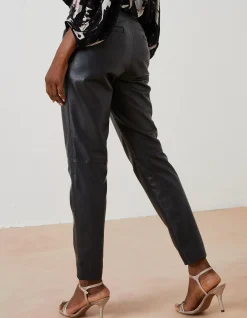 Women FatFace View All|Lana Leather Tapered Trousers