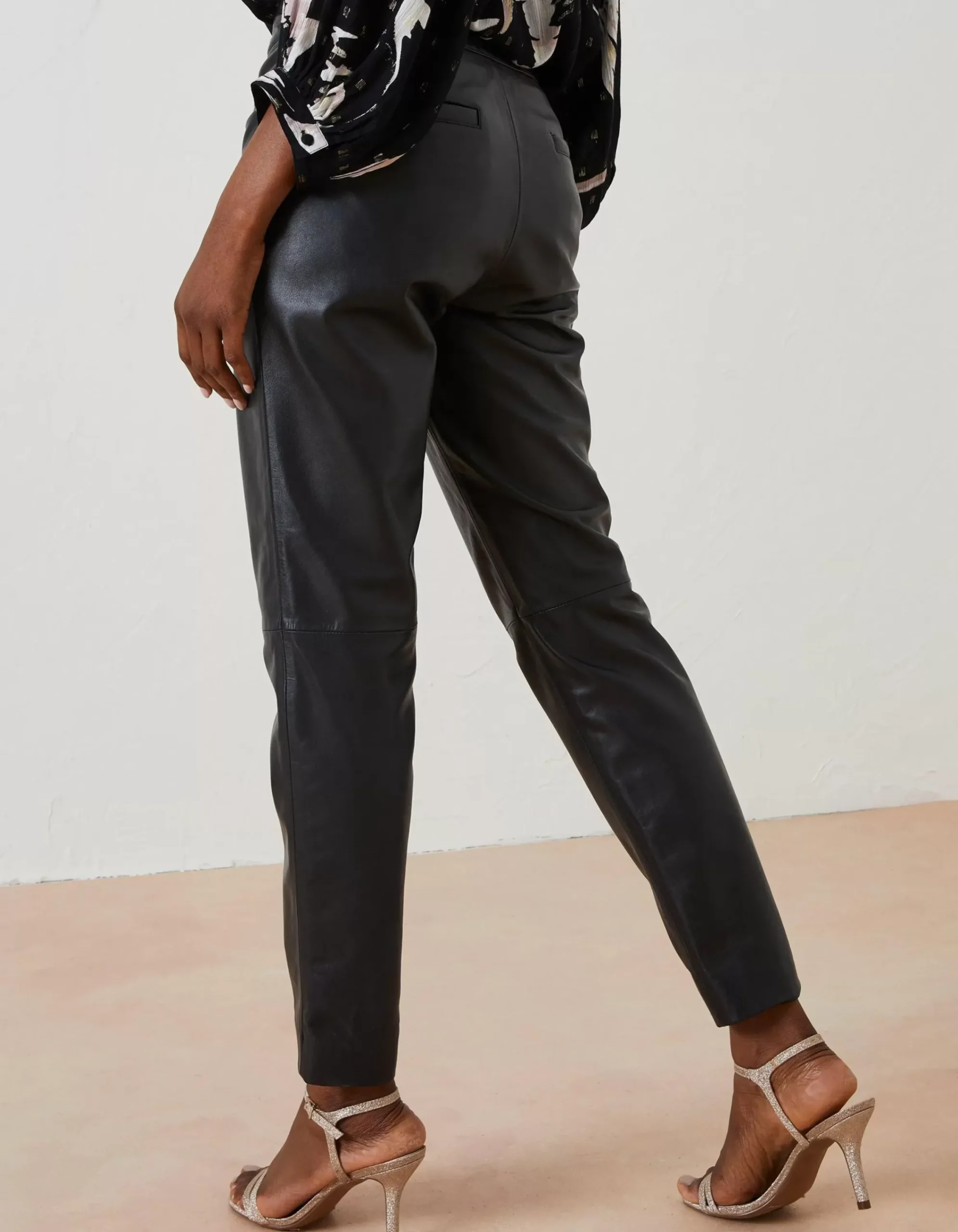 Women FatFace View All|Lana Leather Tapered Trousers
