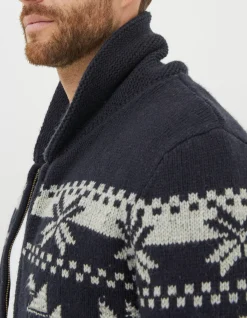 Men FatFace View All|Lanark Shawl Pattern Cardigan