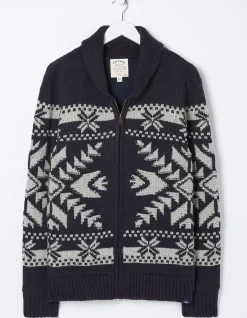 Men FatFace View All|Lanark Shawl Pattern Cardigan