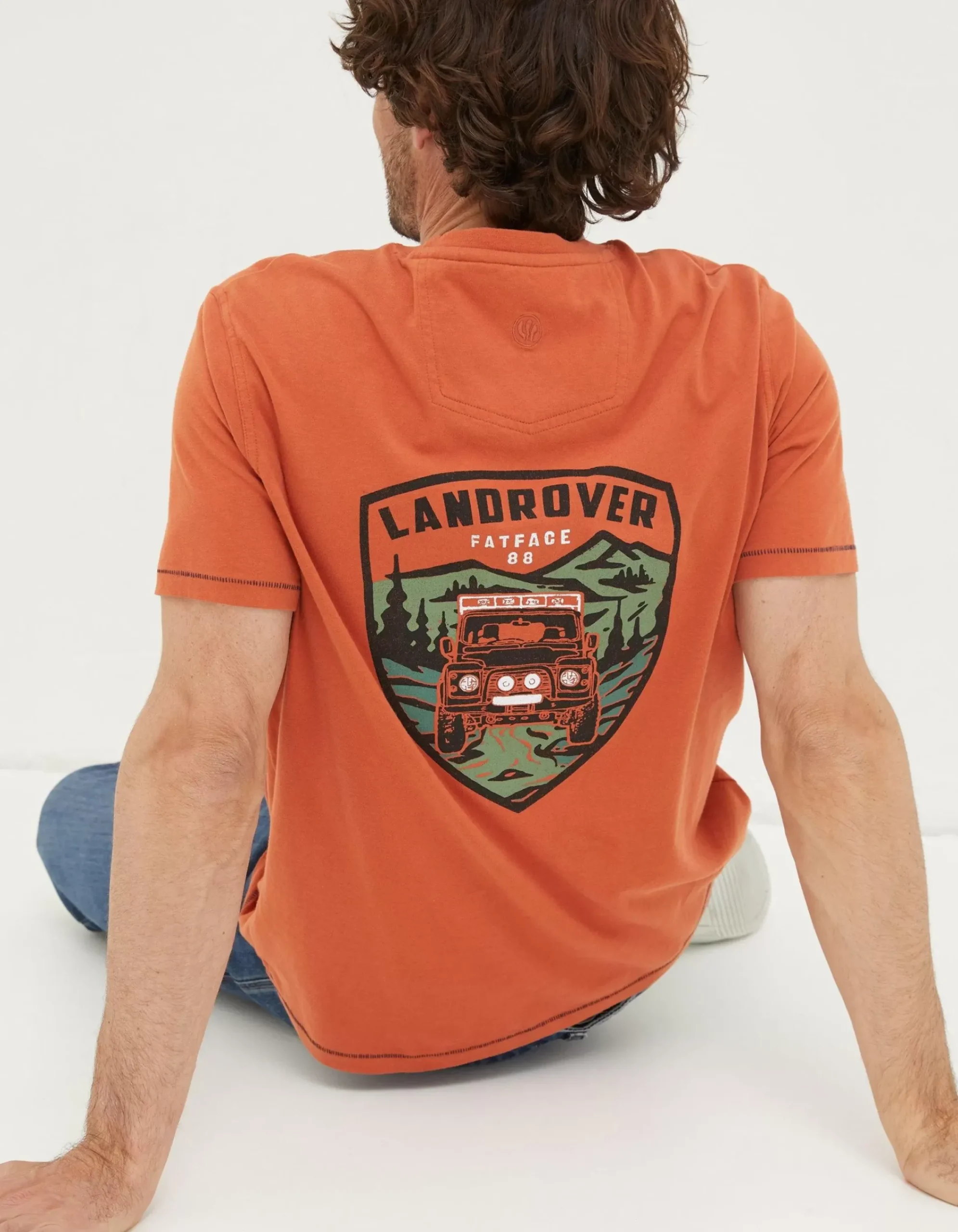 Gifts FatFace Land Rover Collaboration|Land Rover Badge T-Shirt