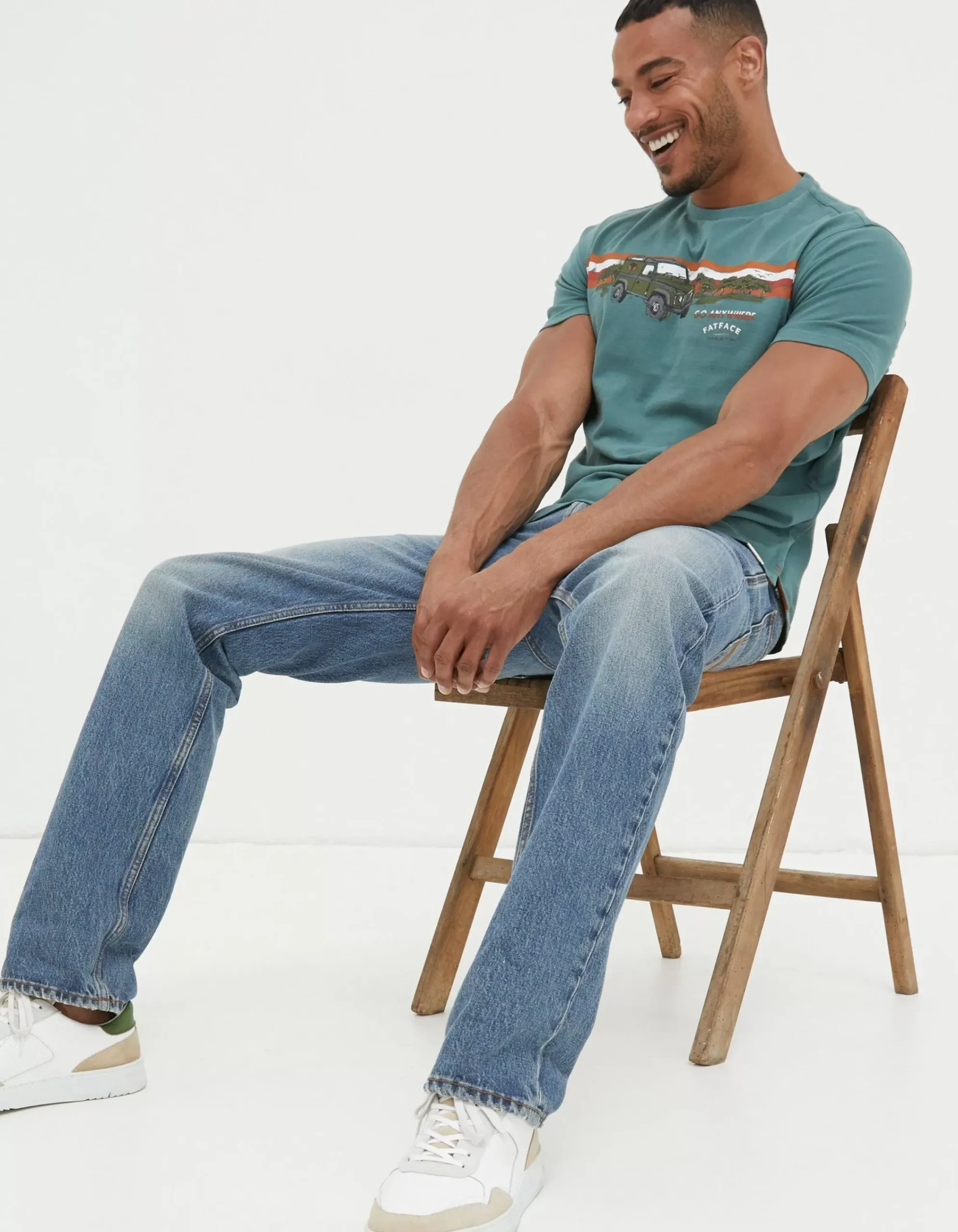 Gifts FatFace Land Rover Collaboration|Land Rover Embroidered T-Shirt