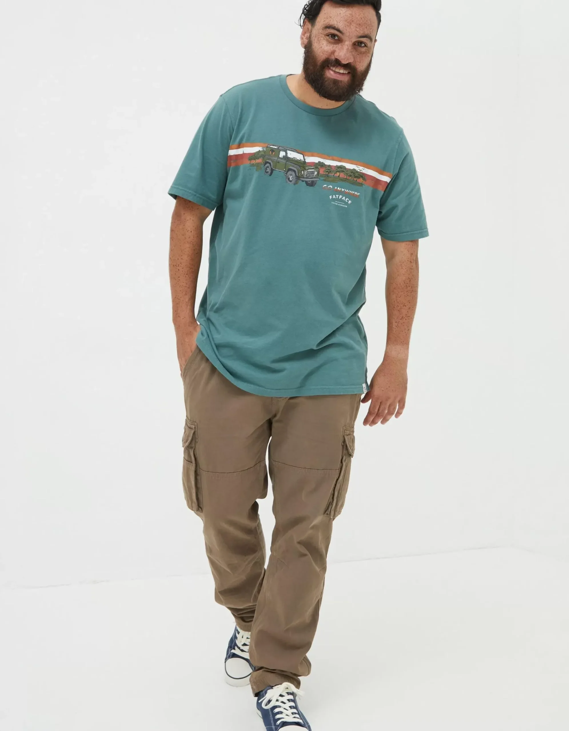 Gifts FatFace Land Rover Collaboration|Land Rover Embroidered T-Shirt