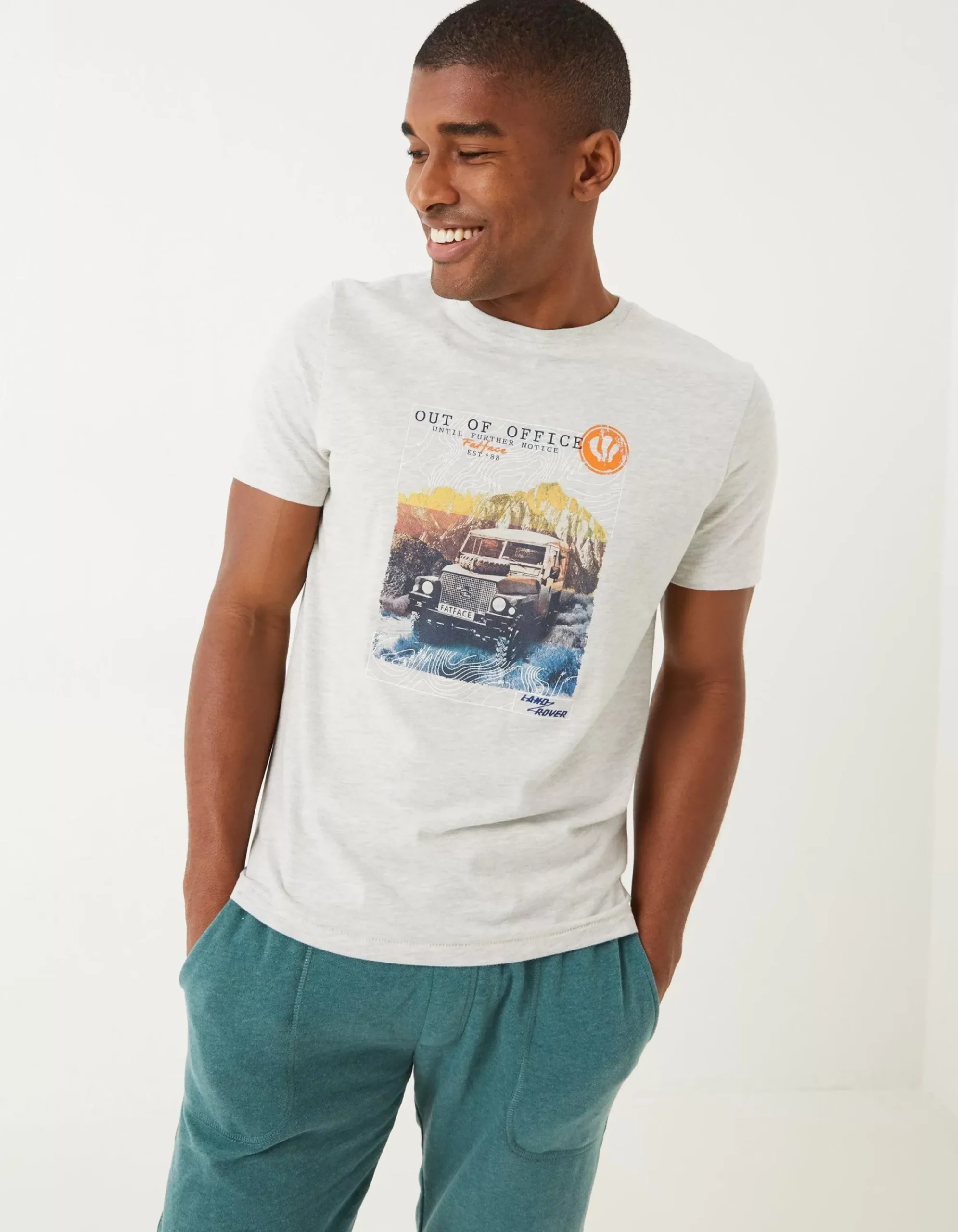 Gifts FatFace Land Rover Collaboration|Land Rover Out Of Office T-Shirt