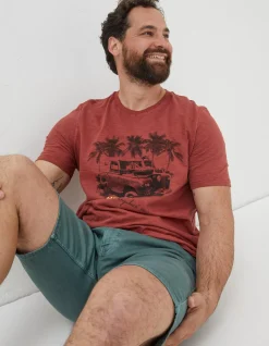 Gifts FatFace Land Rover Collaboration|Land Rover Palm T-Shirt