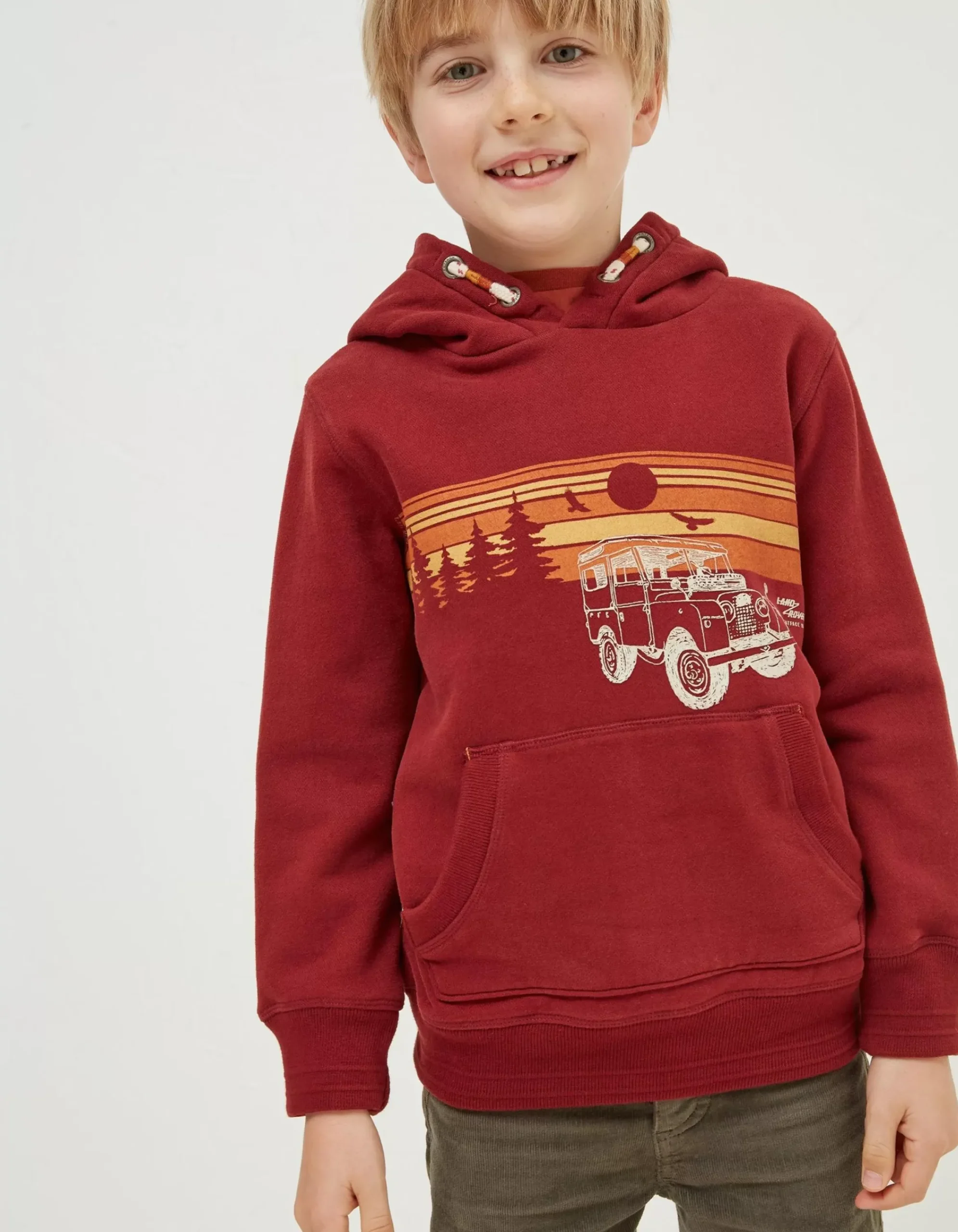 Gifts FatFace Land Rover Collaboration|Land Rover Popover Hoodie