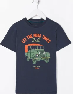 Gifts FatFace Land Rover Collaboration|Land Rover Times Jersey T-Shirt