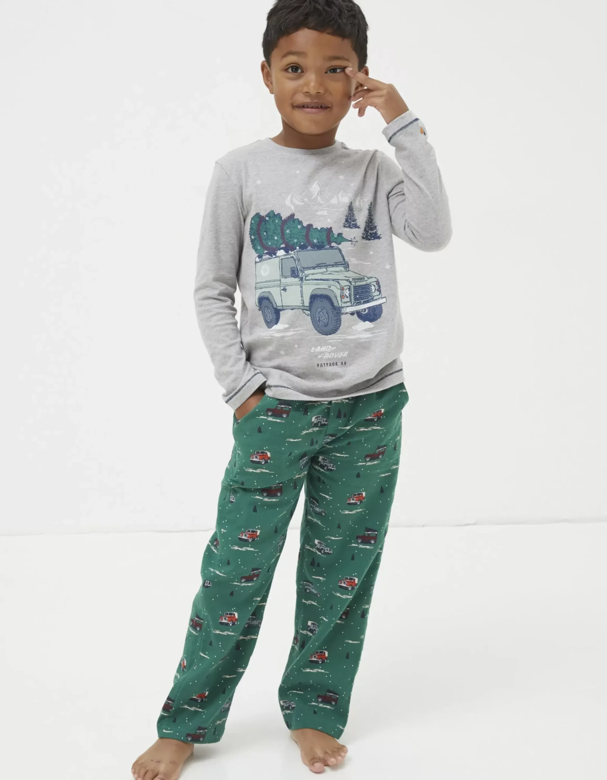 Gifts FatFace Land Rover Collaboration|Land Rover Woven Pyjama Set