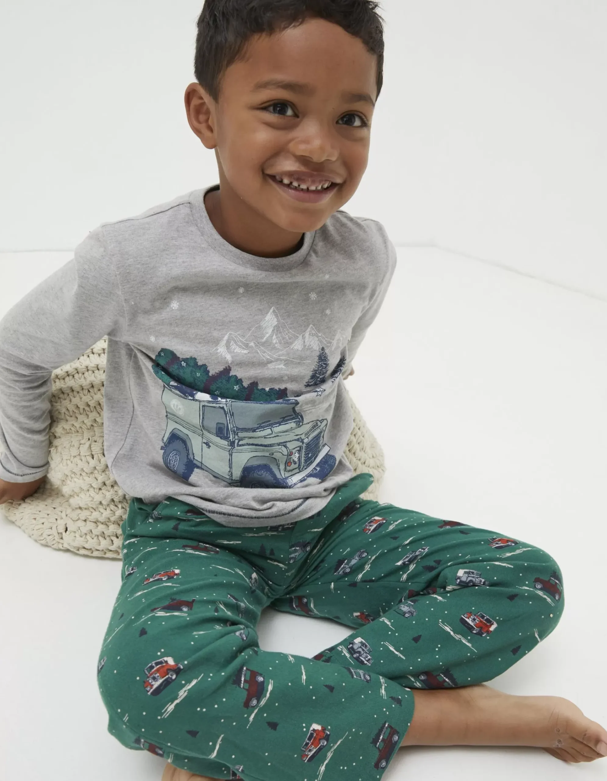 Gifts FatFace Land Rover Collaboration|Land Rover Woven Pyjama Set