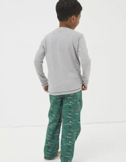 Gifts FatFace Land Rover Collaboration|Land Rover Woven Pyjama Set