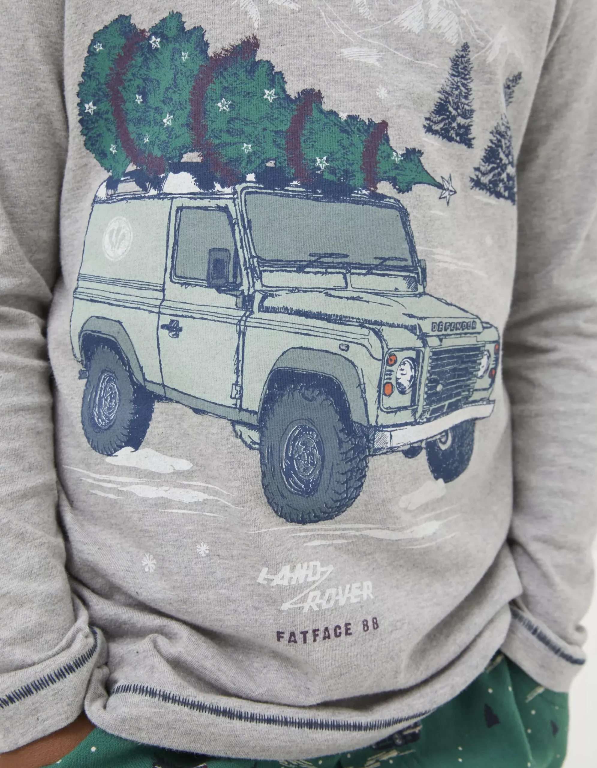 Gifts FatFace Land Rover Collaboration|Land Rover Woven Pyjama Set