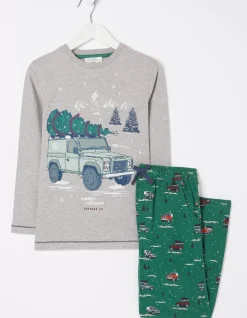 Gifts FatFace Land Rover Collaboration|Land Rover Woven Pyjama Set